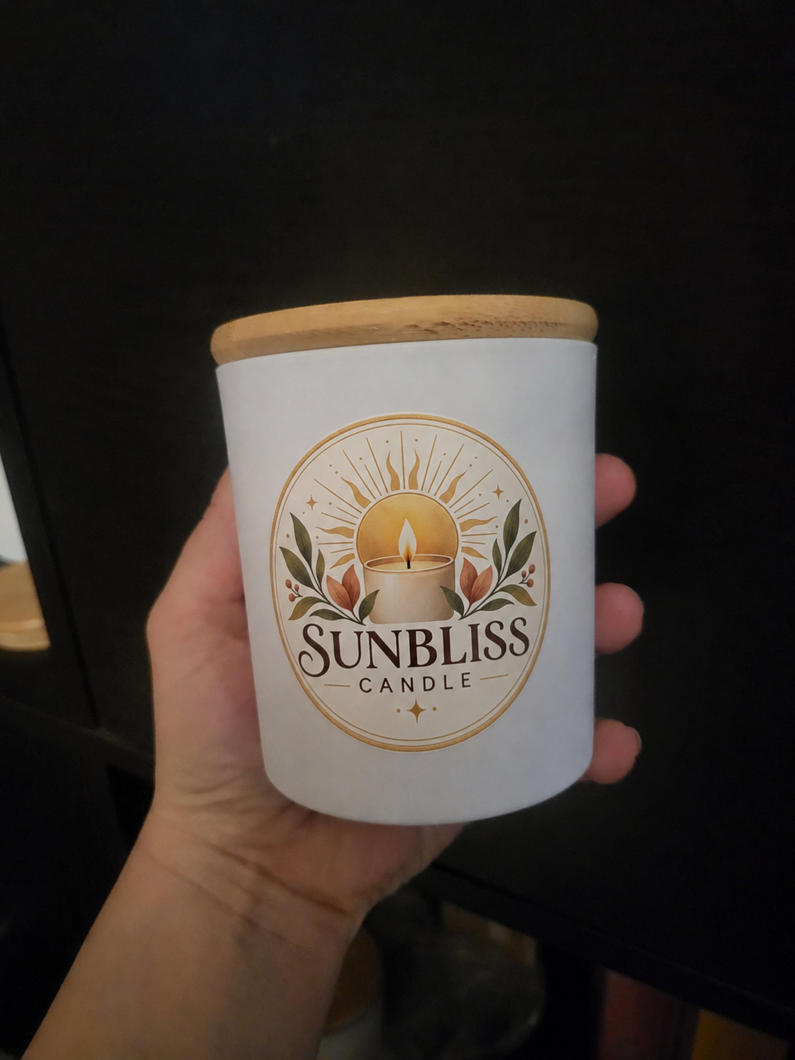 Soft floral candle gift