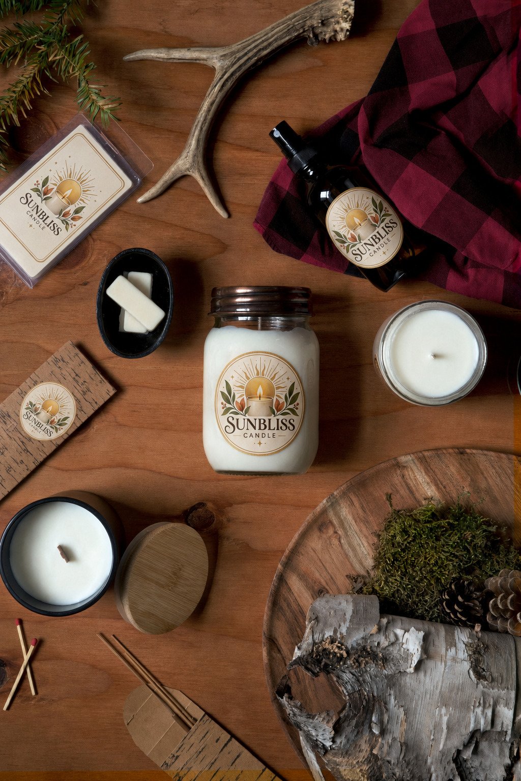 Sunbliss custom candle collection
